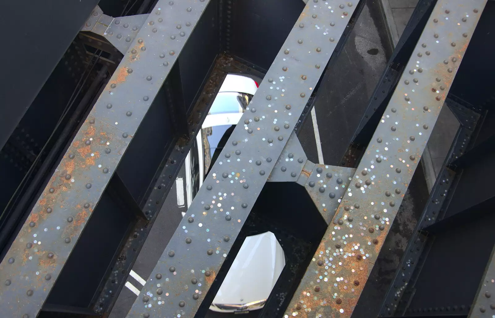 coins on iron bridge girders, from Times Square, USS Intrepid and the High Line, Manhattan, New York - 25th October 2018