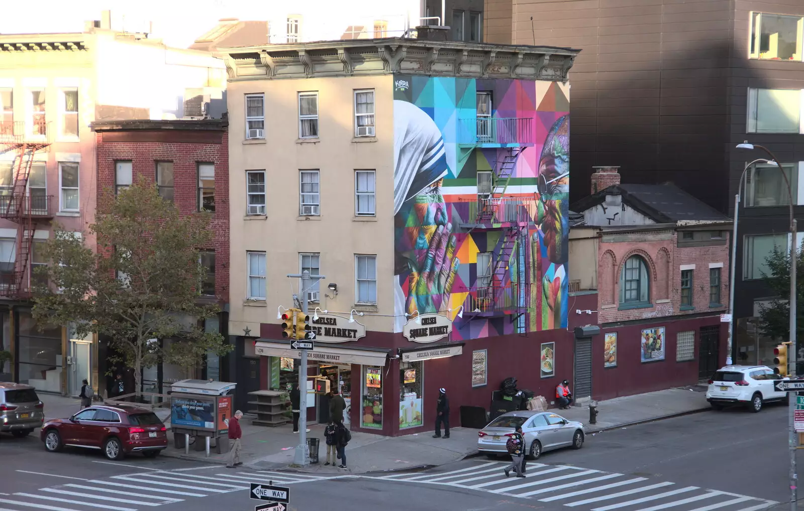 More street art in Chelsea, from Times Square, USS Intrepid and the High Line, Manhattan, New York - 25th October 2018