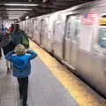 Harry doesn't like the noise of the subway, Times Square, USS Intrepid and the High Line, Manhattan, New York - 25th October 2018