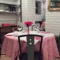 Italian restaurant table in Diss, Apples and Fireworks, Carleton Rode and Palgrave, Suffolk - 4th November 2018