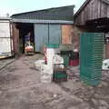 Trevor hauls a trolley off, Apples and Fireworks, Carleton Rode and Palgrave, Suffolk - 4th November 2018