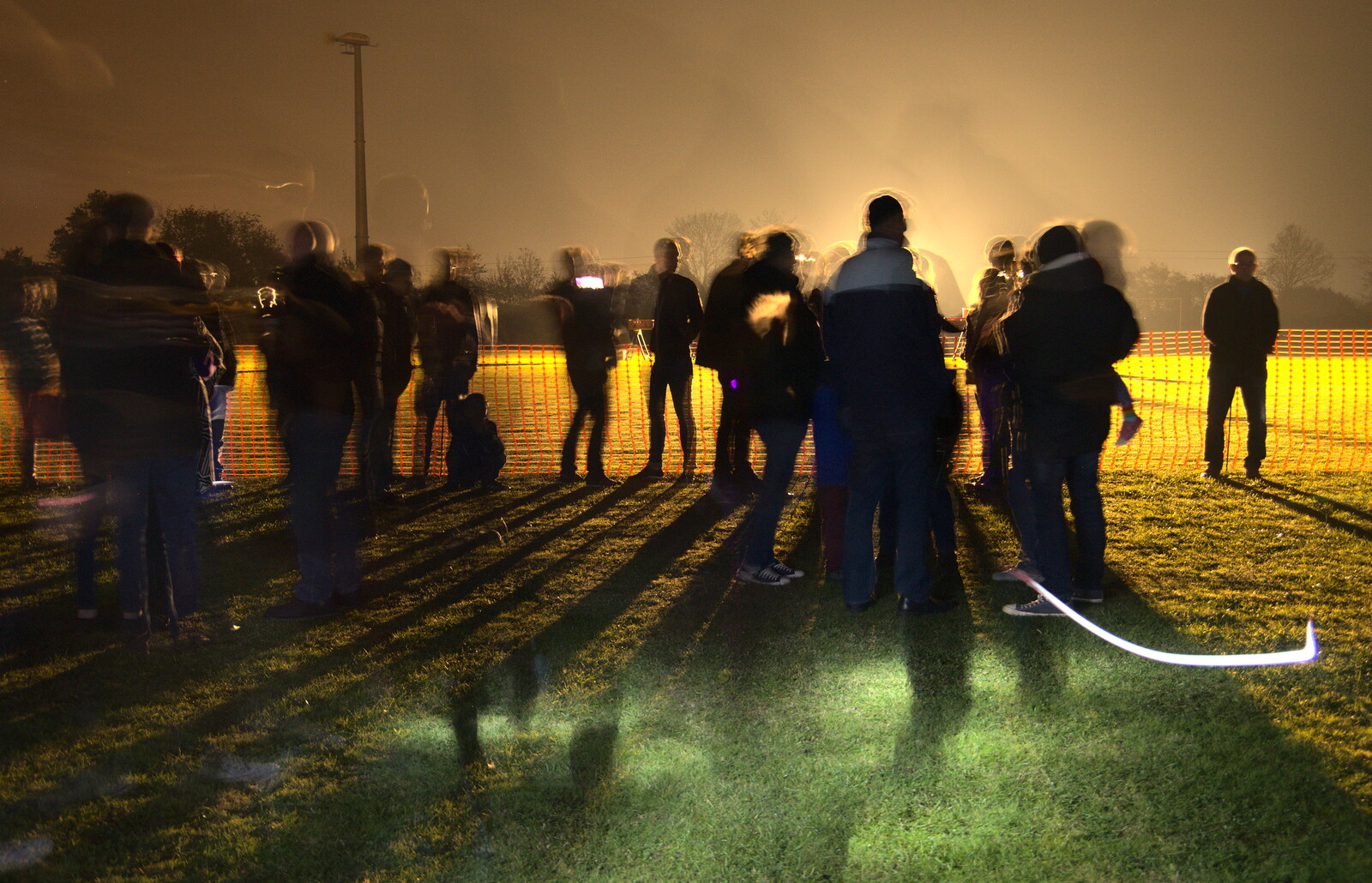 The crowds wait for the fireworks to start from Apples and Fireworks, Carleton Rode and Palgrave, Suffolk - 4th November 2018