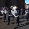 Massed horns and basses, The Remembrance Sunday Parade, Eye, Suffolk - 11th November 2018