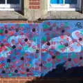 Poppies made out of school-children's hand prints, The Remembrance Sunday Parade, Eye, Suffolk - 11th November 2018