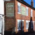 Old Lacons pub signs on a wall, The Remembrance Sunday Parade, Eye, Suffolk - 11th November 2018