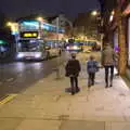 The gang on Castle Meadow, Norwich Lights and Isobel Sings, Norwich, Norfolk - 15th November 2018