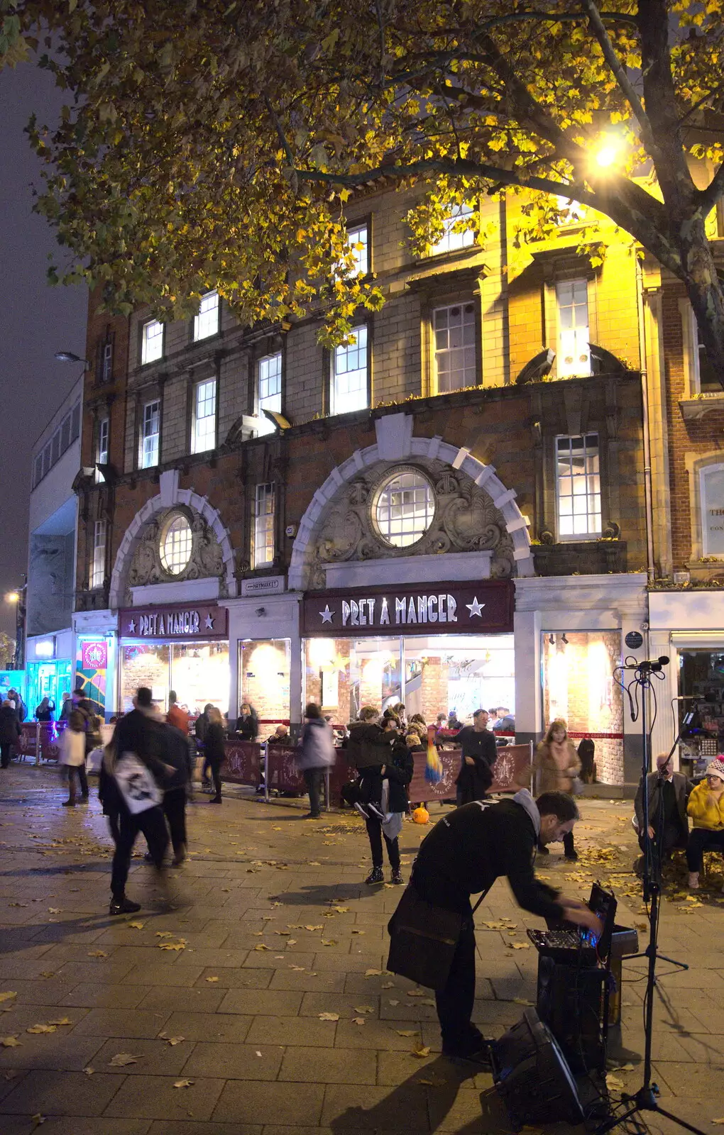 The Pret a Manger shop on Haymarket, from Norwich Lights and Isobel Sings, Norwich, Norfolk - 15th November 2018