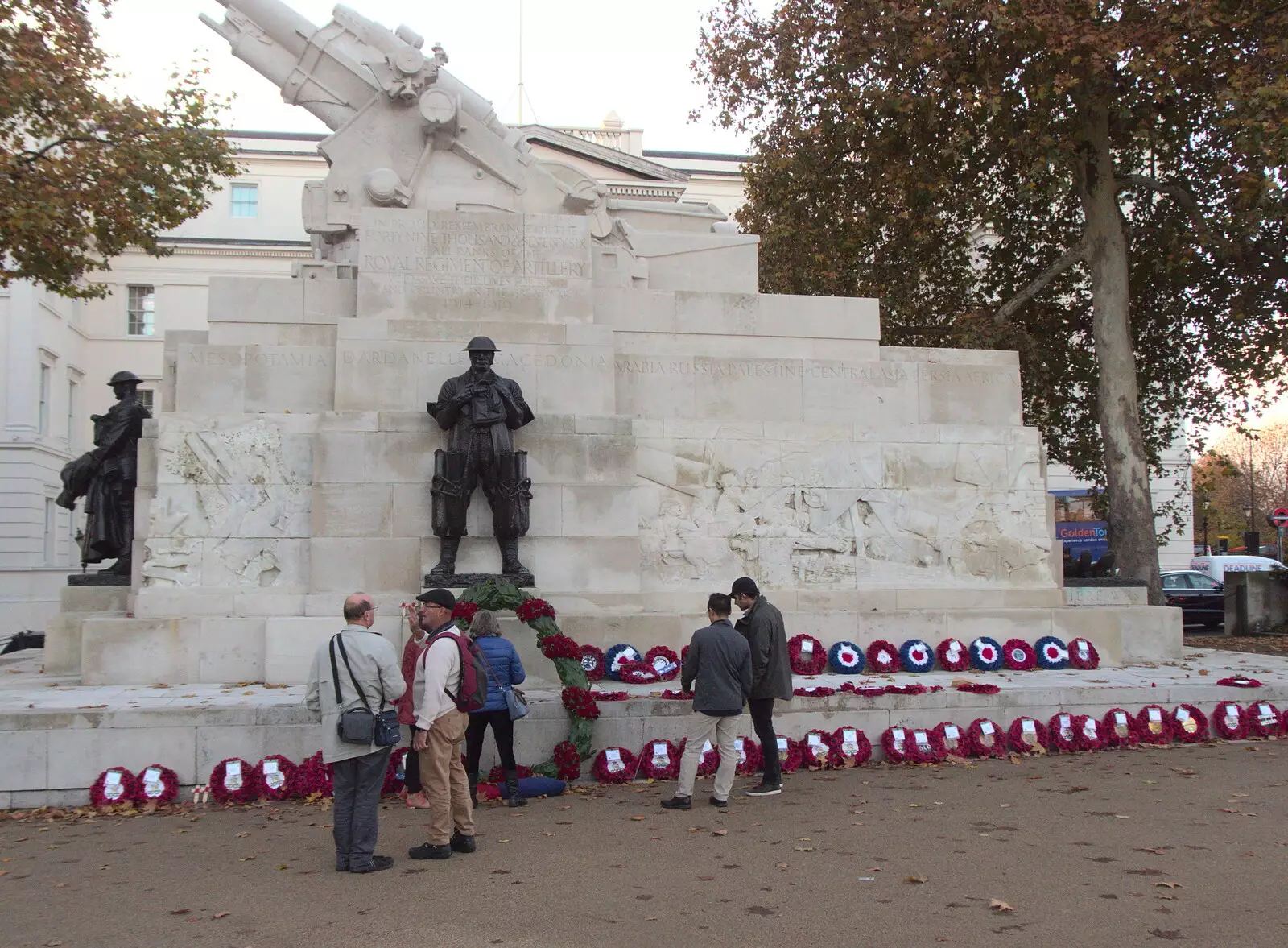 The Royal Regiment of Artillery monument, from Suey Leaves Aspall, The Oaksmere, Brome, Suffolk - 16th November 2018