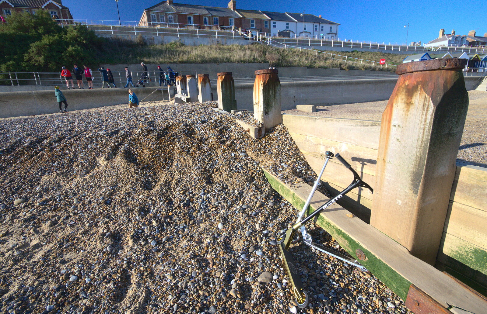 Abandoned scooters from Sunset at the Beach, Southwold, Suffolk - 18th November 2018