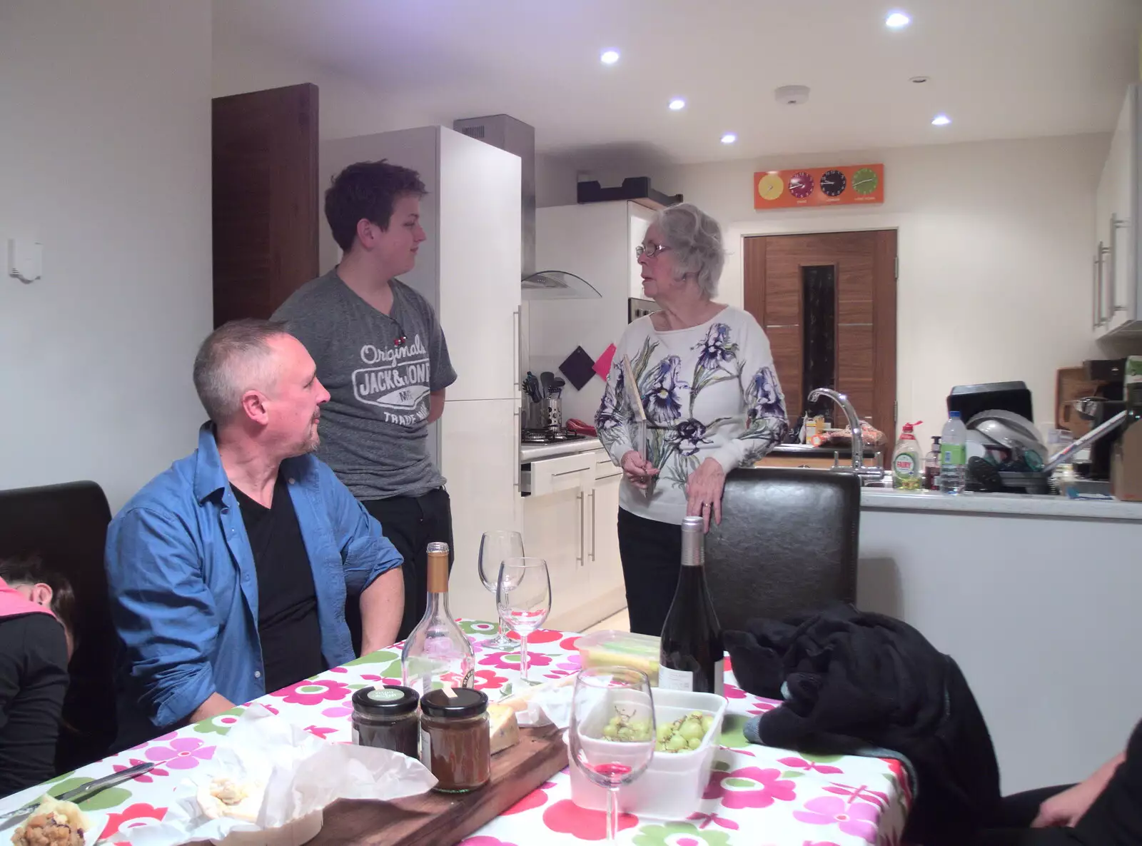 Chris and Berenice, from Thanksgiving in Highcliffe, Dorset - 23rd November 2018