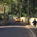 Scooting on a leafy lane, Thanksgiving in Highcliffe, Dorset - 23rd November 2018