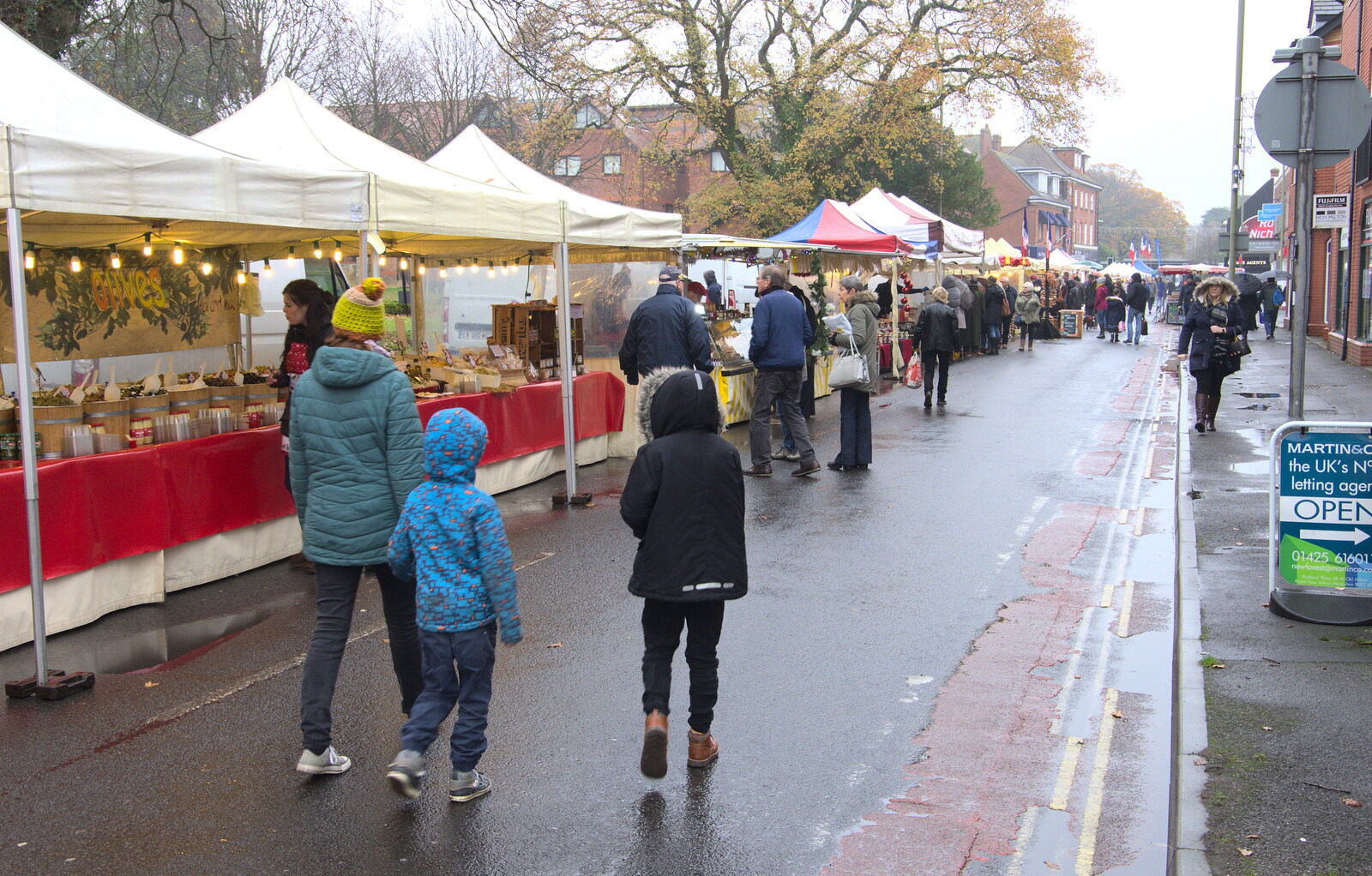 There's a French market on Ashley Road from A Christmas Market, New Milton, Hampshire - 24th November 2018