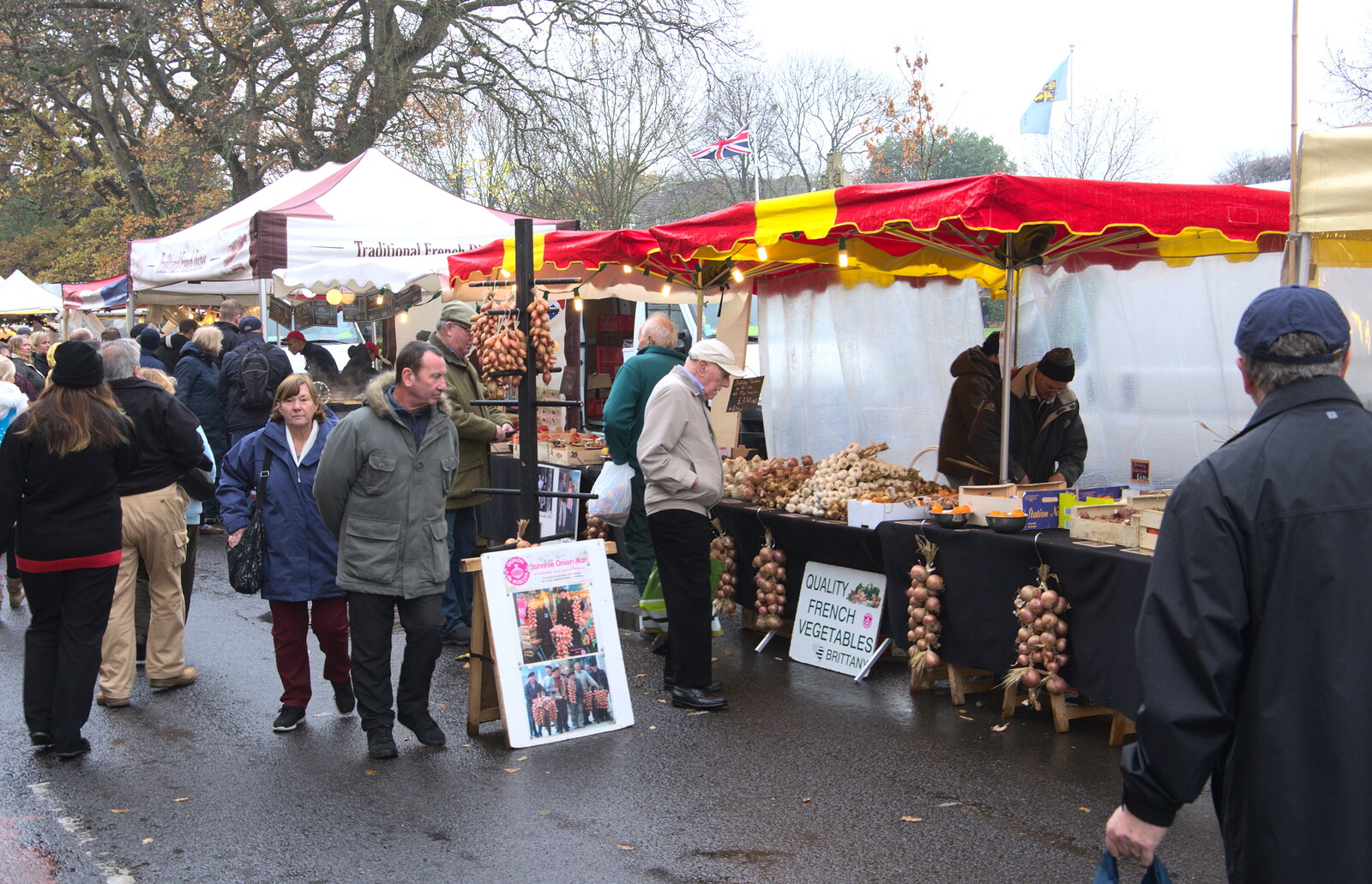 Onions on Ashley Road from A Christmas Market, New Milton, Hampshire - 24th November 2018