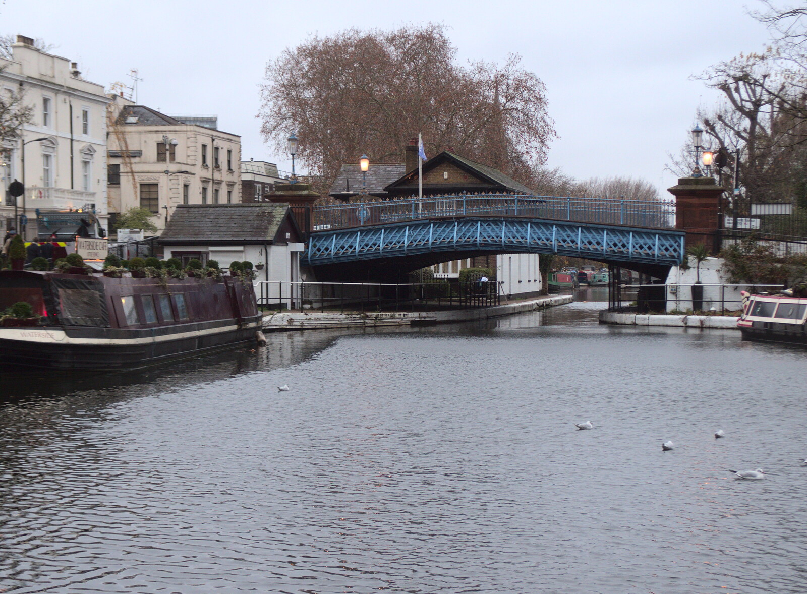 A bridge over the canal from Little Venice and the BSCC Christmas Dinner, London and Norfolk - 1st December 2018