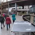 Walking back under the grim overpass of the Westway, Little Venice and the BSCC Christmas Dinner, London and Norfolk - 1st December 2018