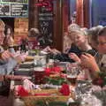 A loaded table, Little Venice and the BSCC Christmas Dinner, London and Norfolk - 1st December 2018