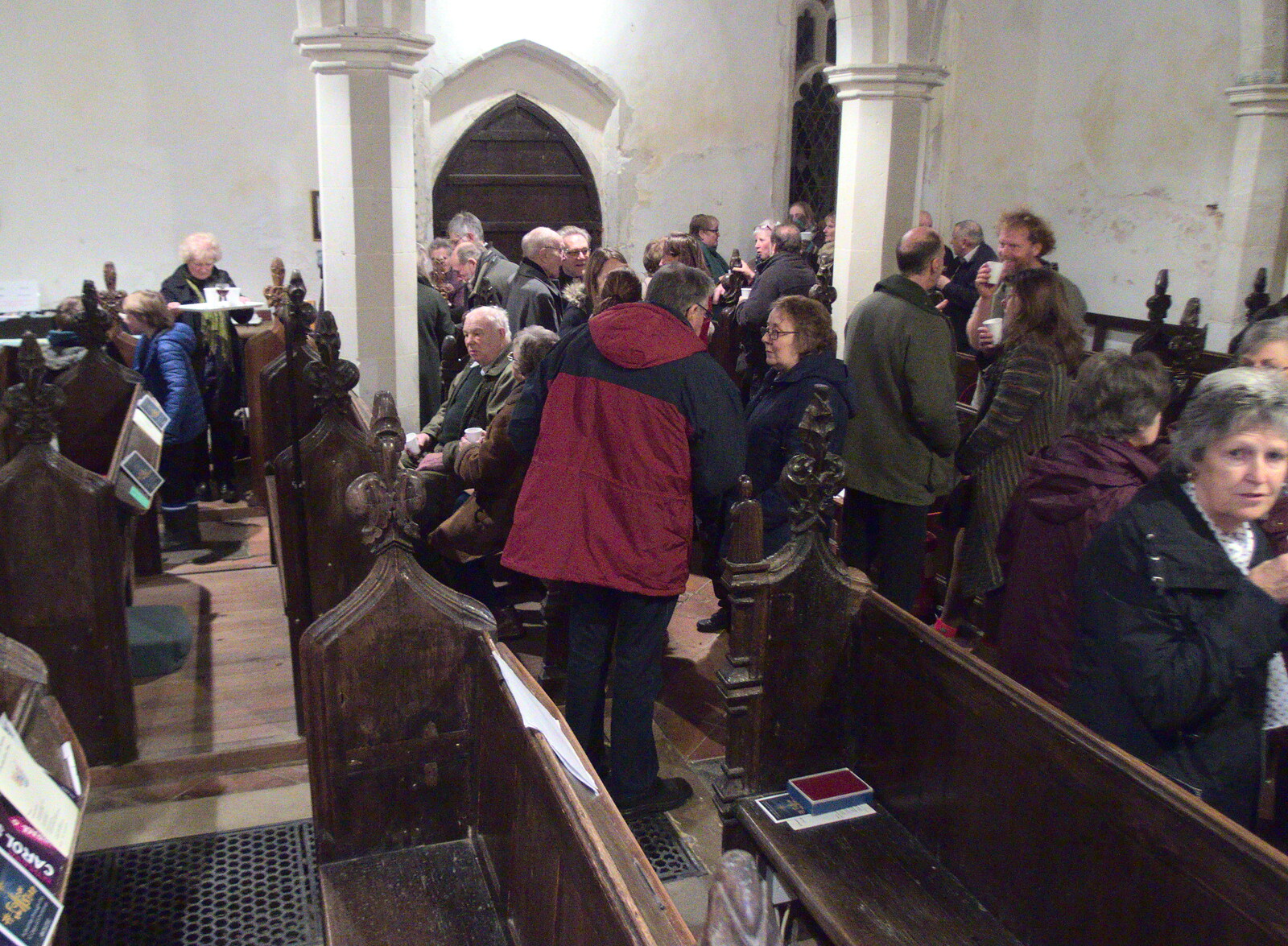 There's a record turn-out this year from Christmas Carols at St. Margaret's, Thrandeston, Suffolk - 17th December 2018