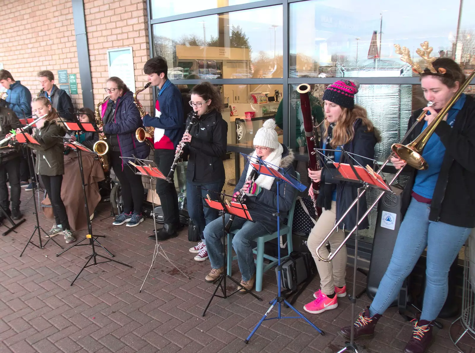 The SNYSB even has a Bassoon in it, from Round Gaz and Sandie's, Eye, Suffolk - 22nd December 2018