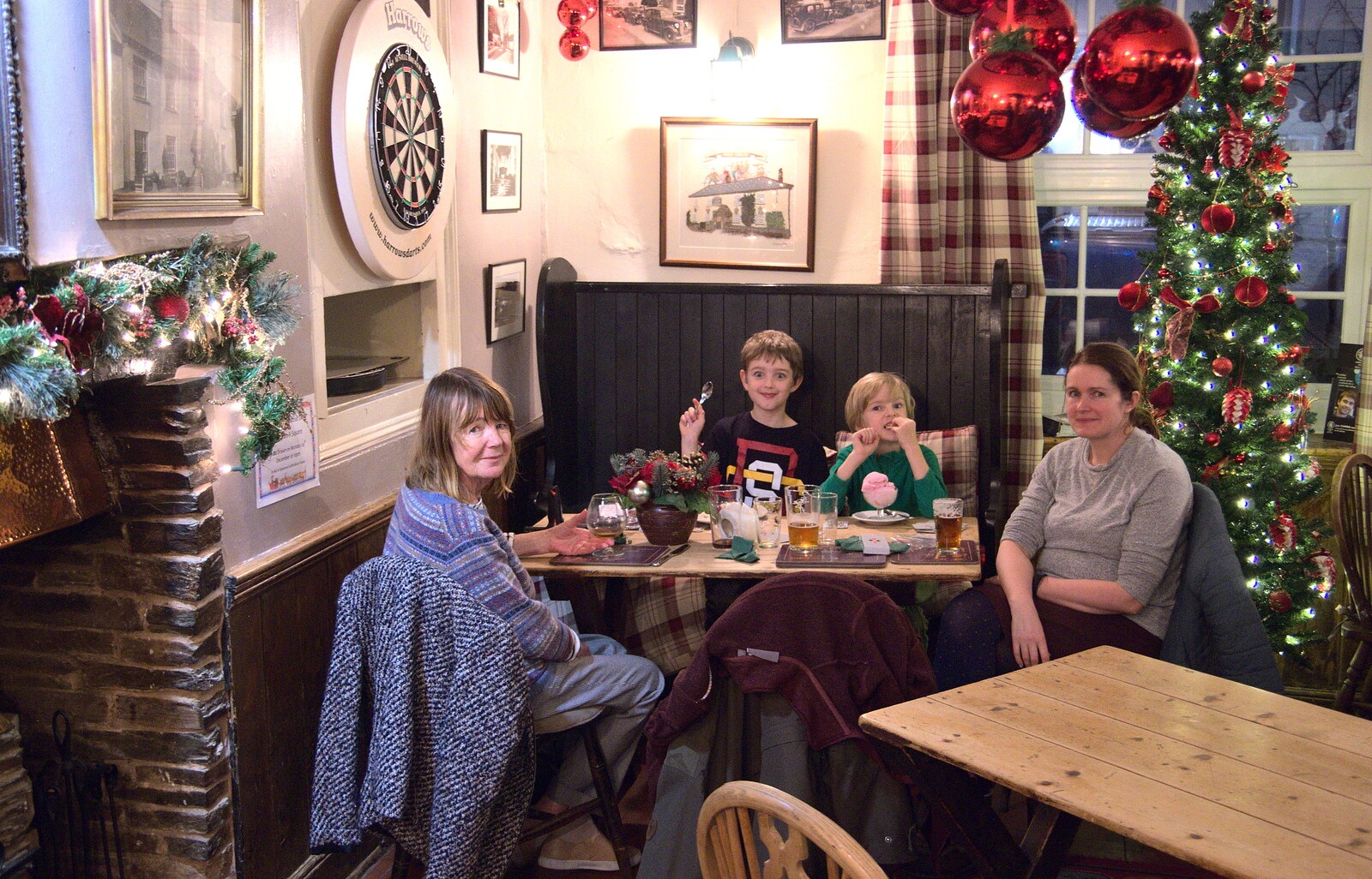 The gang in the Tom Cobley from Christmas at Grandma J's, Spreyton, Devon - 25th December 2018