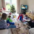 Christmas destruction, Christmas at Grandma J's, Spreyton, Devon - 25th December 2018