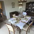 The Christmas table is ready to go, Christmas at Grandma J's, Spreyton, Devon - 25th December 2018