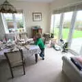 Harry in the dining room, Christmas at Grandma J's, Spreyton, Devon - 25th December 2018