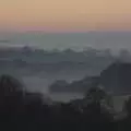 A misty view over the Taw Valley from Grandma J's, Boxing Day in Devon, Spreyton, Devon - 26th December 2018