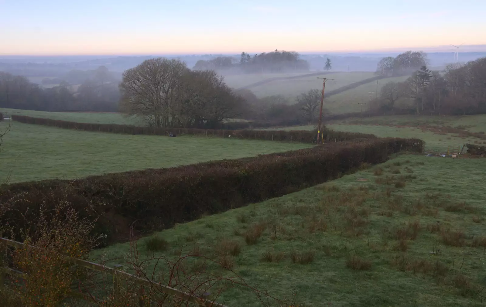 Another misty view of Devon, from Boxing Day in Devon, Spreyton, Devon - 26th December 2018