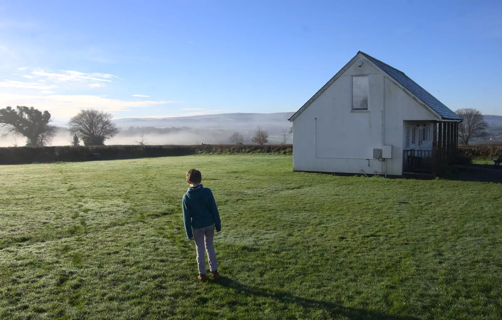 Fred on the playing field, from Boxing Day in Devon, Spreyton, Devon - 26th December 2018