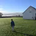 Fred on the playing field, Boxing Day in Devon, Spreyton, Devon - 26th December 2018