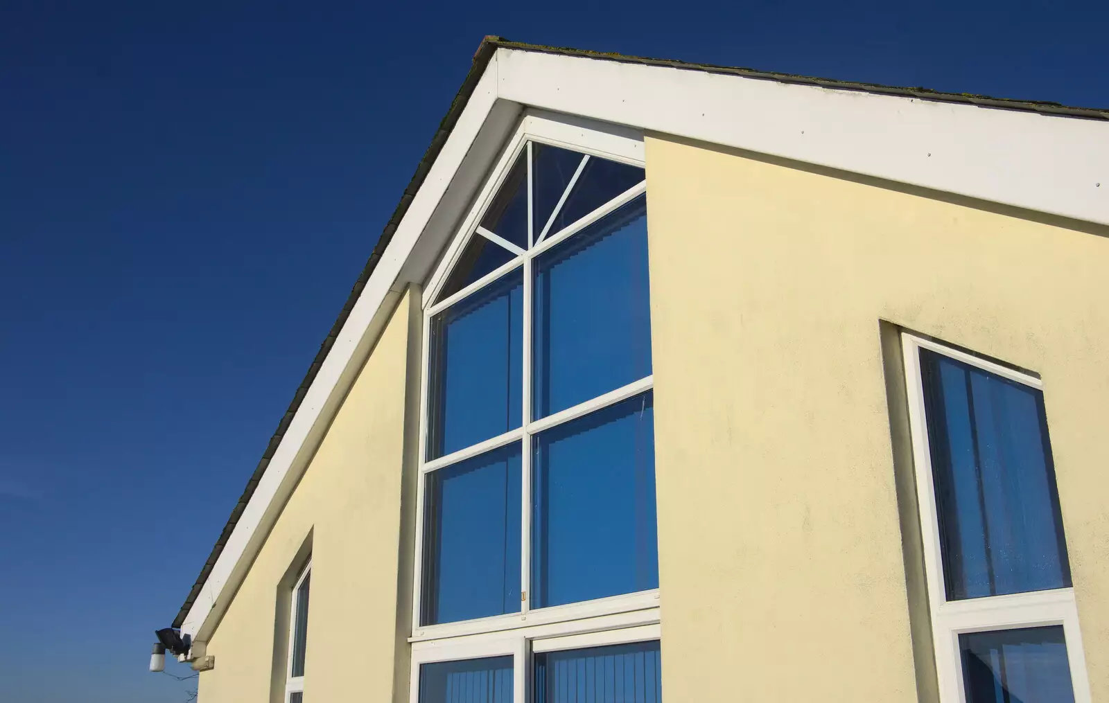 Blue sky and blue windows, from Boxing Day in Devon, Spreyton, Devon - 26th December 2018