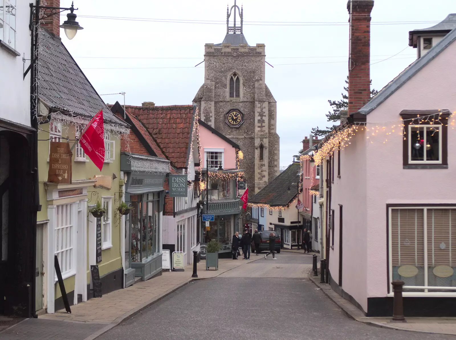 St. Nicholas Street in Diss, from Ickworth House, Horringer, Suffolk - 29th December 2018