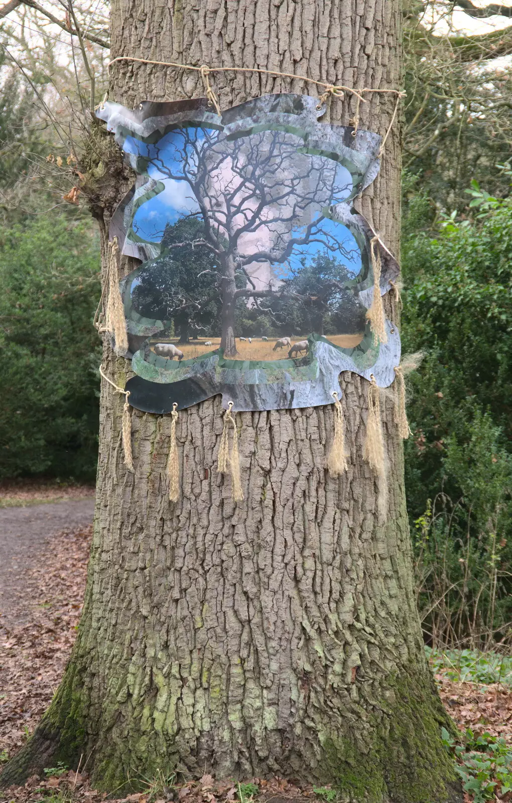 More hanging tree art, from Ickworth House, Horringer, Suffolk - 29th December 2018