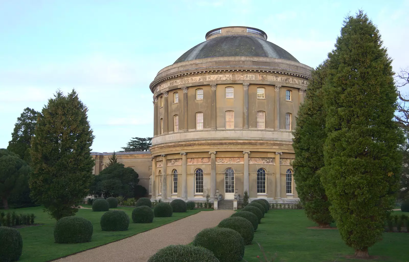 Ickworth's rotunda again, from Ickworth House, Horringer, Suffolk - 29th December 2018