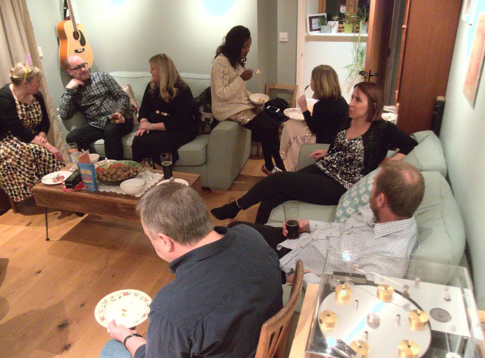 The scene in the dining room, from New Year's Eve and Day, Brome, Suffolk - 1st January 2019