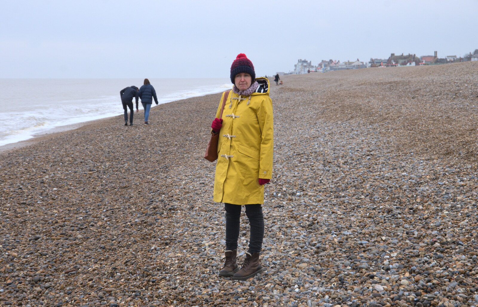 Isobel in a new coat from A Postcard from Aldeburgh, Suffolk - 6th January 2019