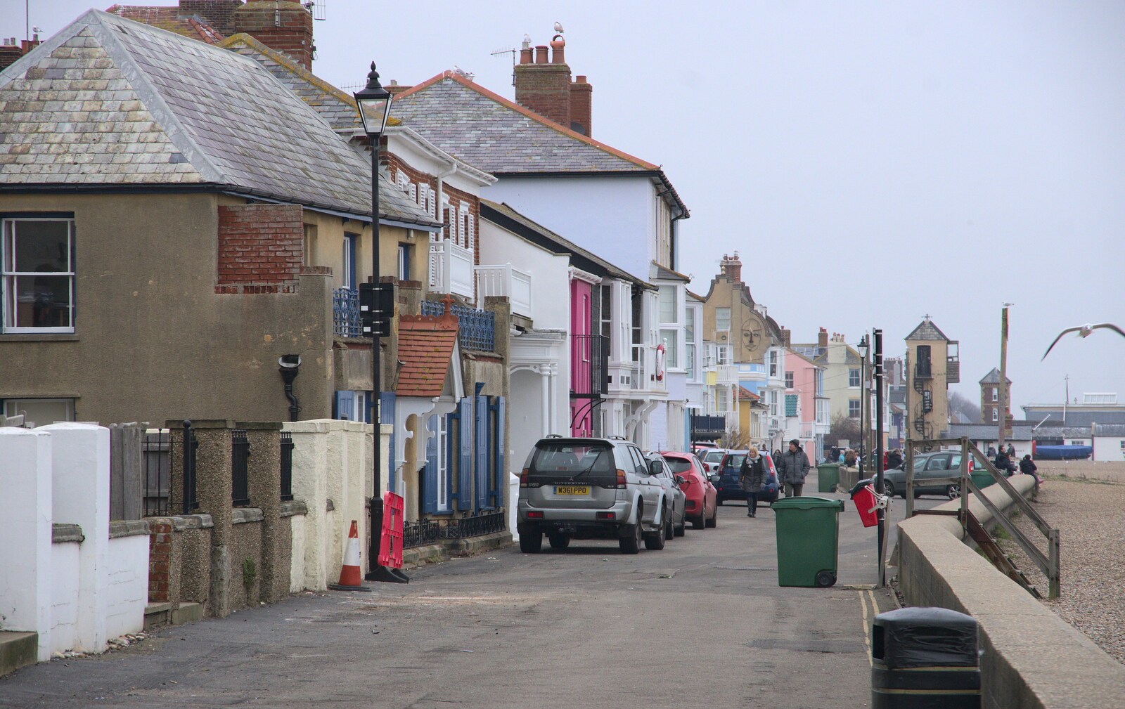 Aldeburgh sea front from A Postcard from Aldeburgh, Suffolk - 6th January 2019