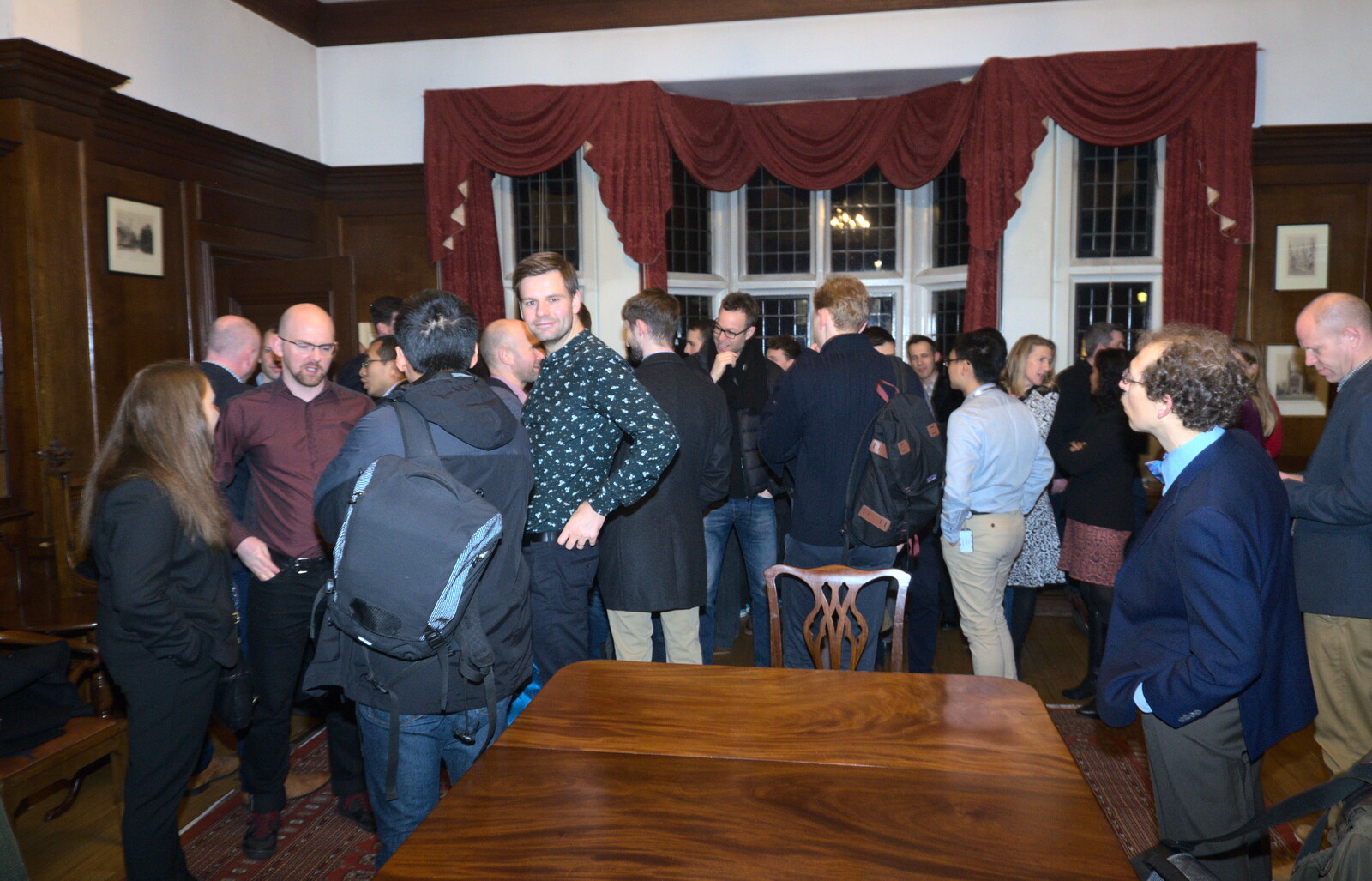 Past and present SwiftKeyers fill the room from SwiftKey's Ten Year Anniversary Reunion, Selwyn College, Cambridge - 11th January 2019