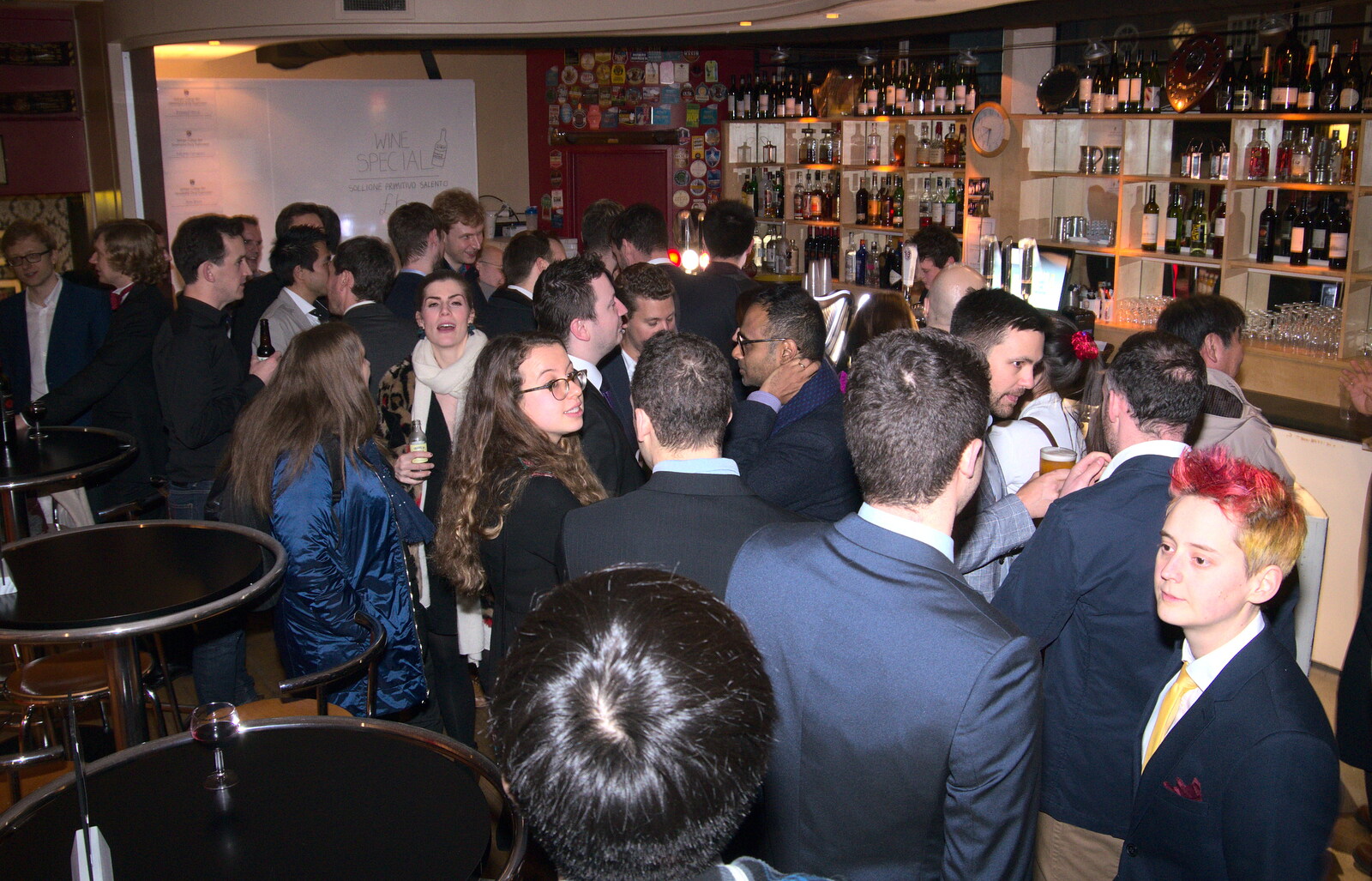 The reunion moves into the Students' Union bar from SwiftKey's Ten Year Anniversary Reunion, Selwyn College, Cambridge - 11th January 2019
