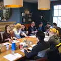 The crowded upstairs room, The SwiftKey Reunion Brunch, Regent Street, Cambridge - 12th January 2019