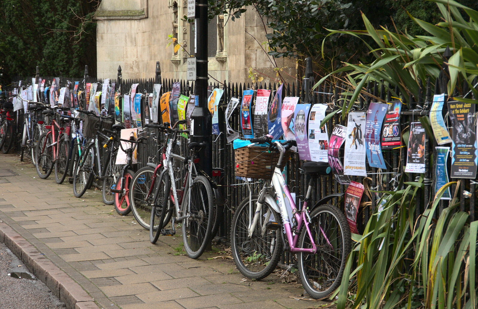 Bikes and posters from The SwiftKey Reunion Brunch, Regent Street, Cambridge - 12th January 2019