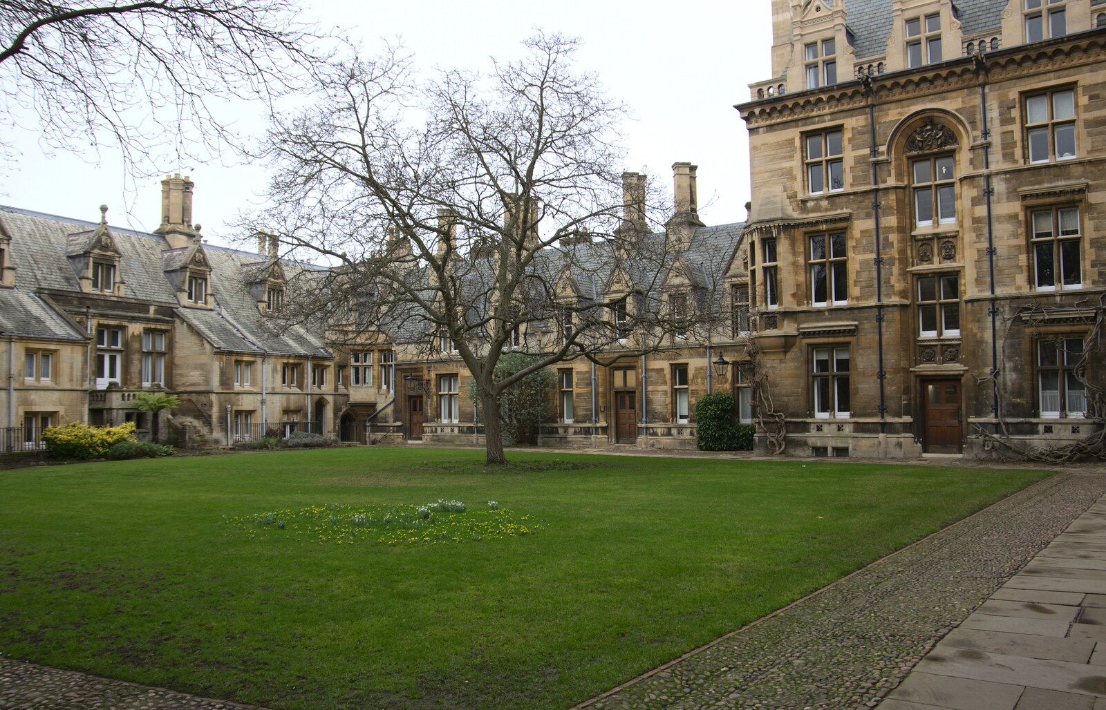 Gonville and Caius great court from The SwiftKey Reunion Brunch, Regent Street, Cambridge - 12th January 2019