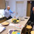 Hamish and Sean chat in the kitchen, A Wintry Trip Down South, Walkford, Dorset - 1st February 2019