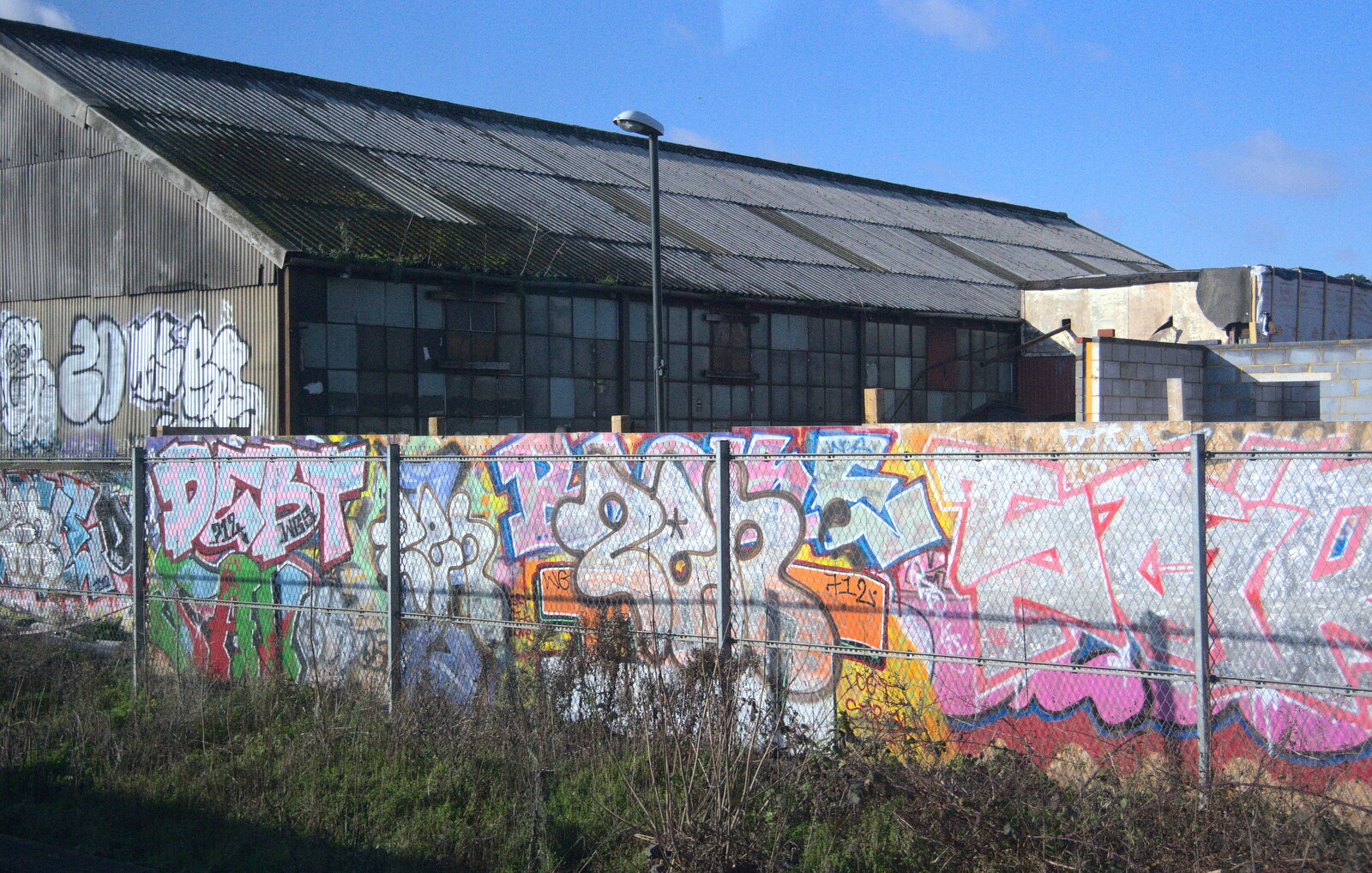 More track-side graffiti from A Wintry Trip Down South, Walkford, Dorset - 1st February 2019