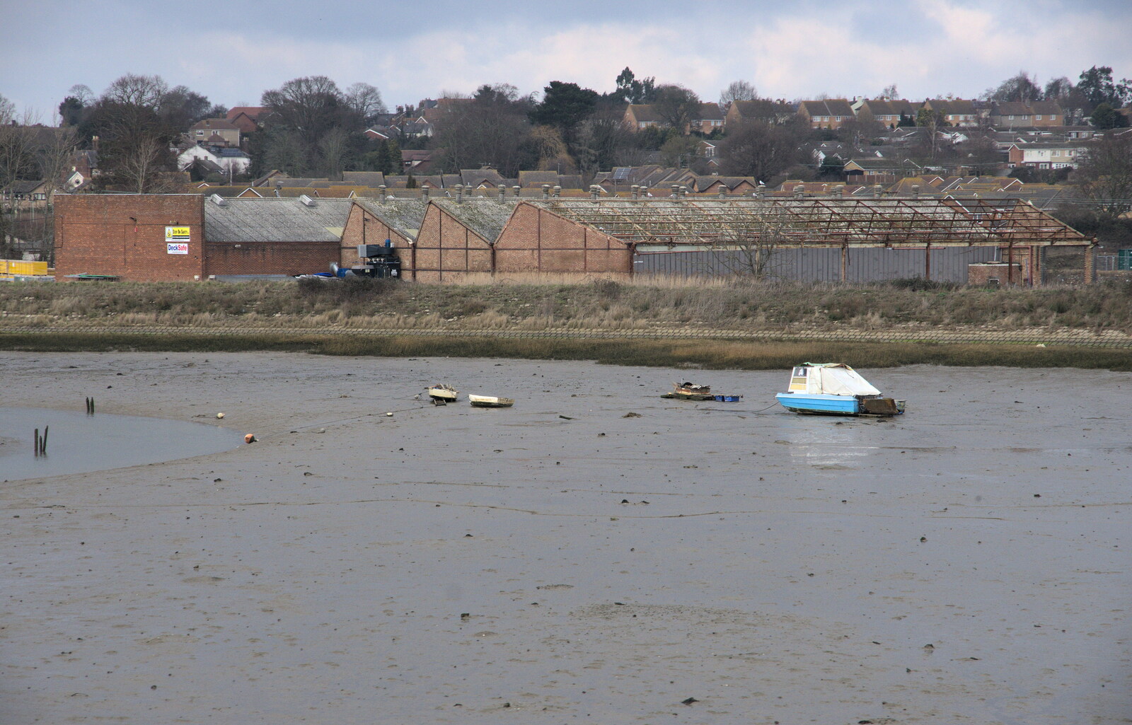 Boats on the mud from A Wintry Trip Down South, Walkford, Dorset - 1st February 2019