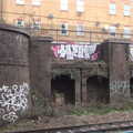 Someone has tagged the word 'help', Railway Graffiti, Tower Hamlets, London - 12th February 2019