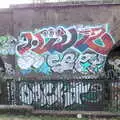 More colourful tags, Railway Graffiti, Tower Hamlets, London - 12th February 2019