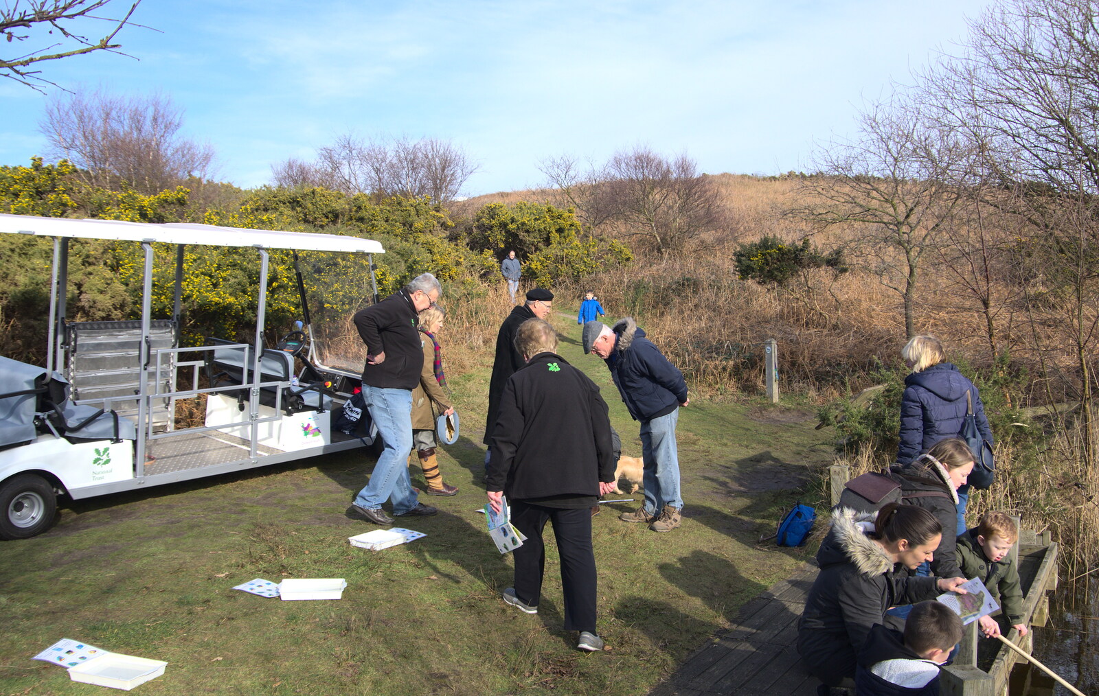The pond dipping 'pope mobile' from A Trip to Dunwich Heath, Dunwich, Suffolk - 17th February 2019