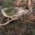 An old wheelbarrow in the weeds, Diss Express Photos and a Garden Den, Eye, Suffolk - 23rd February 2019