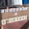 Giant SwiftKey Scrabble squares, SwiftKey Innovation Week, Paddington, London - 27th February 2019